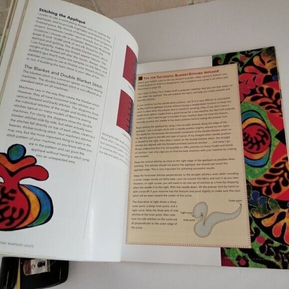 Ricky Tims' Rhapsody Quilts Book Quilting Techniques Applique Patterns Piecing - Picture 8 of 8